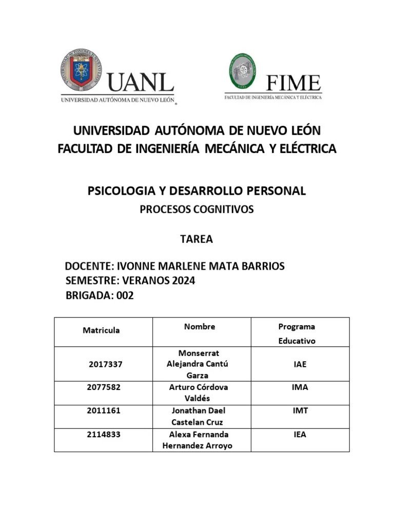 Procesos Cognitivos | PDF | Memoria | Aprendizaje