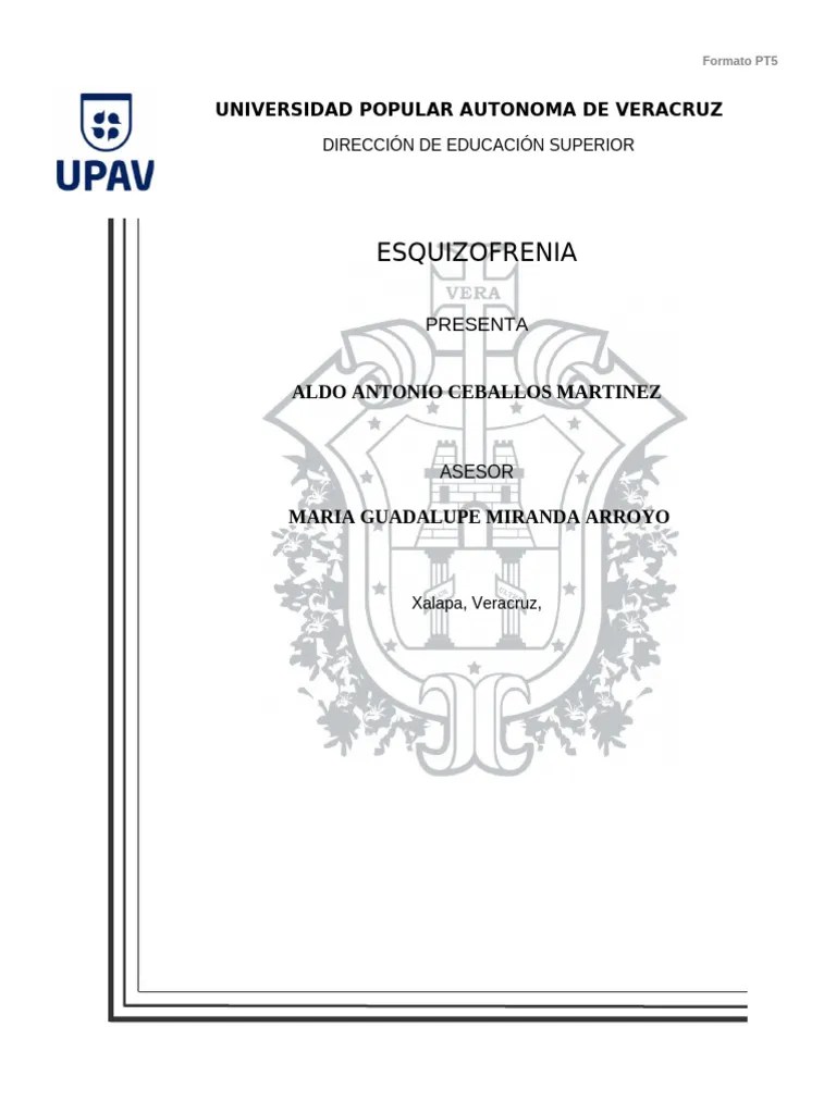 Esquizofrenia | PDF | Esquizofrenia | Psicología Anormal