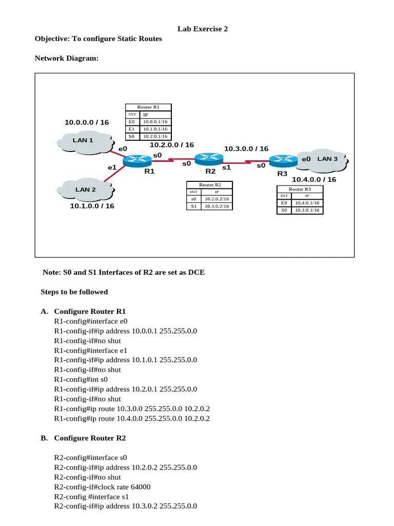 Lab Exercise 2 | PDF | Router (Computing) | Computing