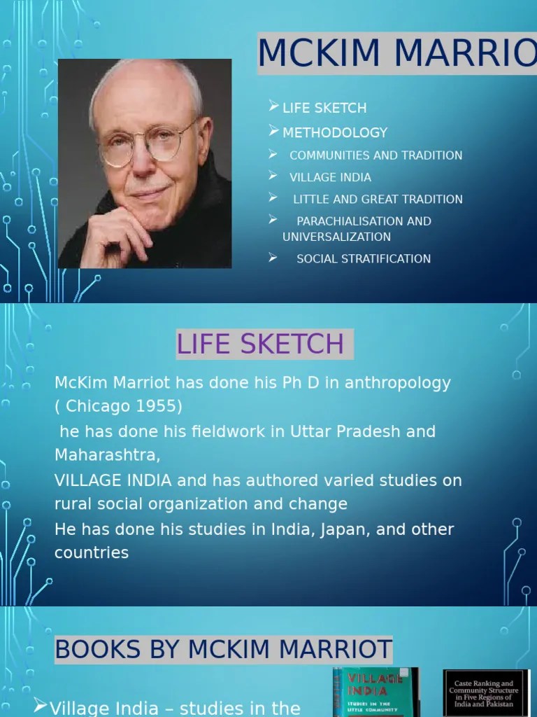 Mckim Marriot | PDF | Caste | Traditions