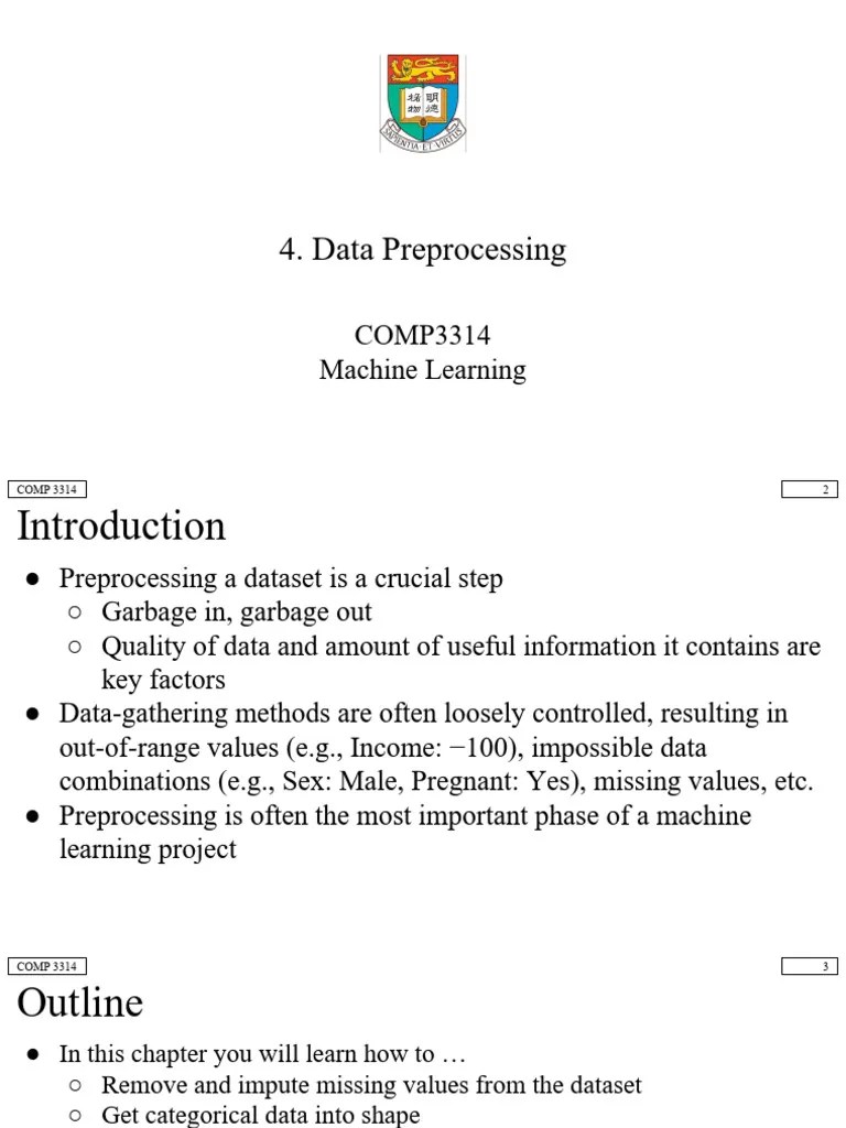 Data Preprocessing Pdf Categorical Variable Sampling Statistics