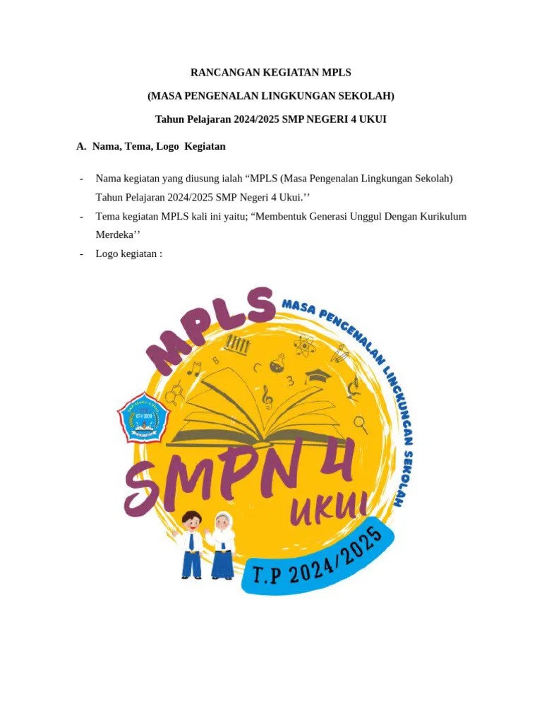 Rancangan Kegiatan MPLS | PDF
