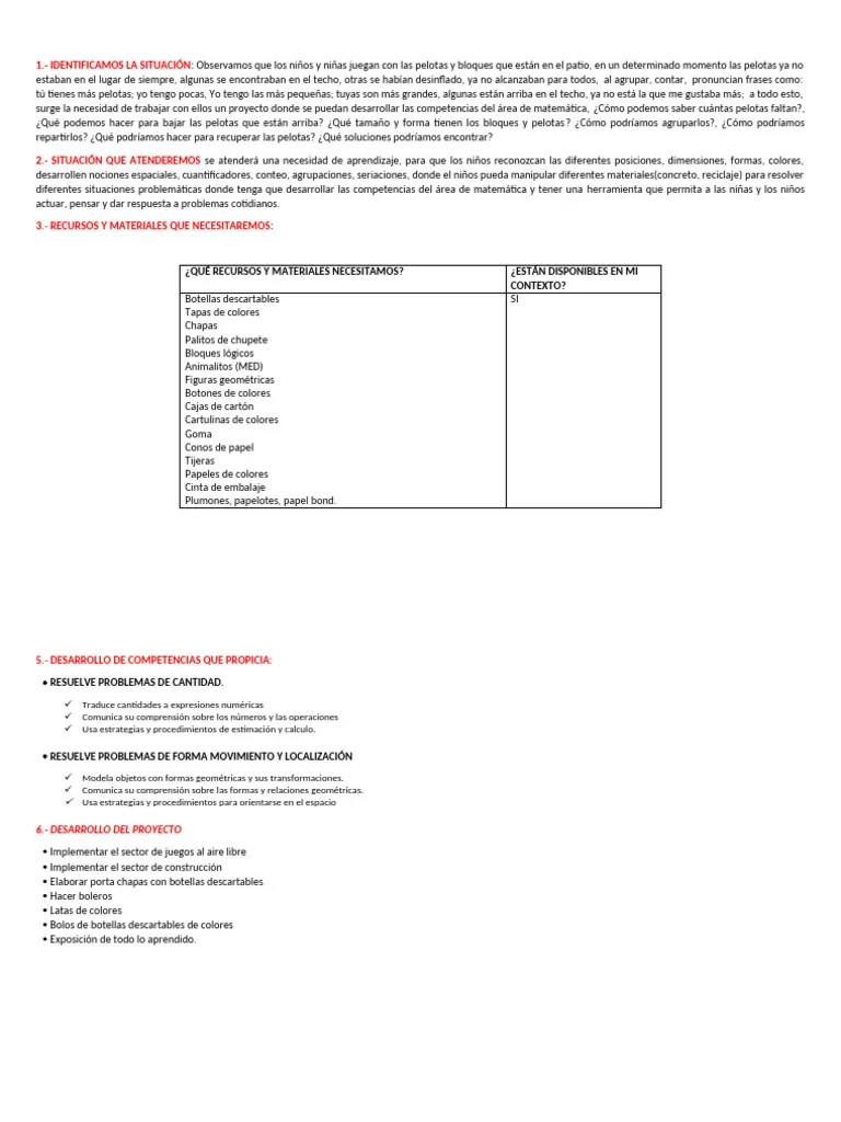 Proyecto De Aprendizaje - 03agos2024 | PDF | Aprendizaje | Evaluación