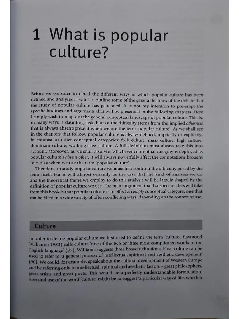 Popular Culture - John Storey | PDF
