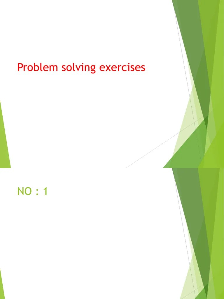 Problem Solving | PDF