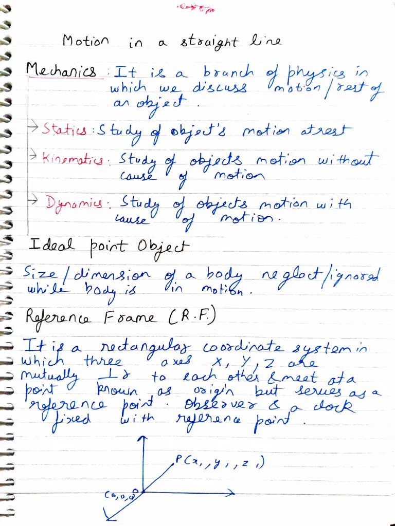 Motion In A Straight Line | PDF