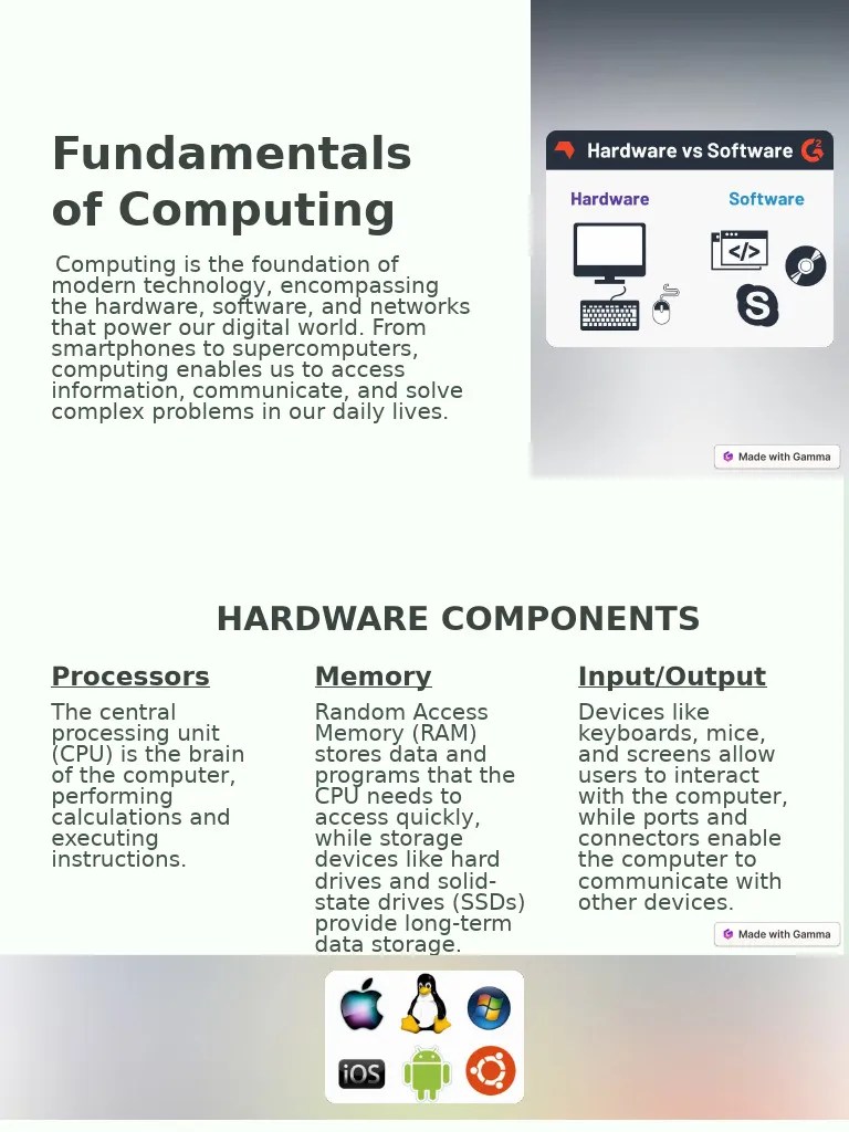 Fundamentals Of Computing | PDF