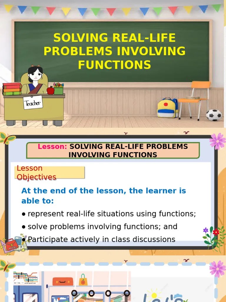 Solving Real Life Problems Involving Functions | PDF