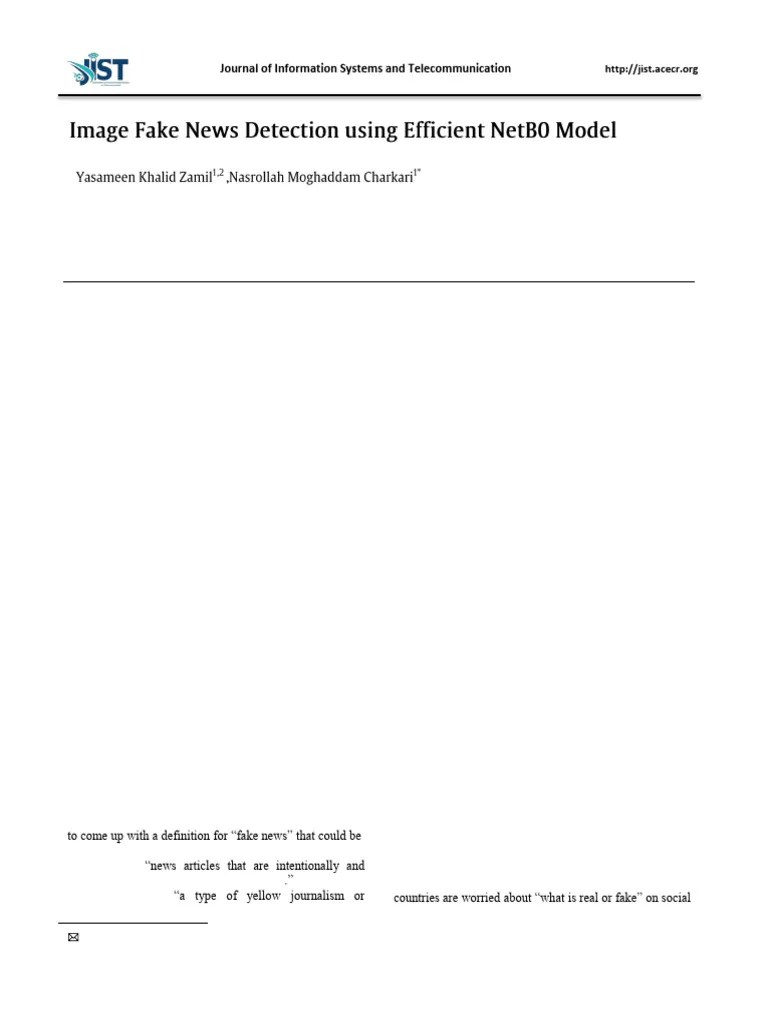 Fake Image Detection | PDF