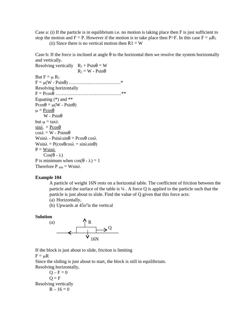A'Level Mechanics 2007 3 | PDF