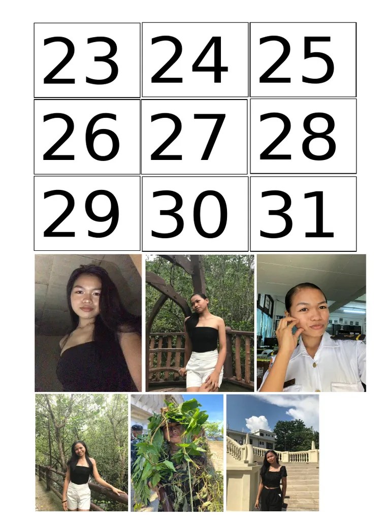 Numbers calendar