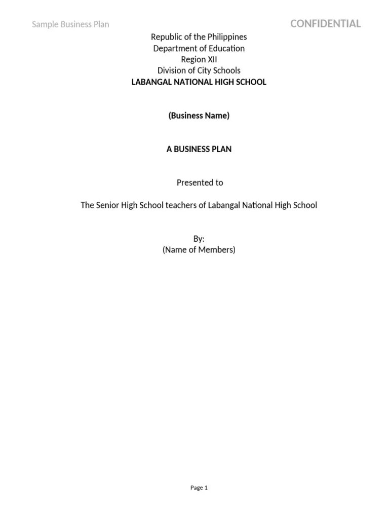 Business-Plan-entrepreneurship | PDF