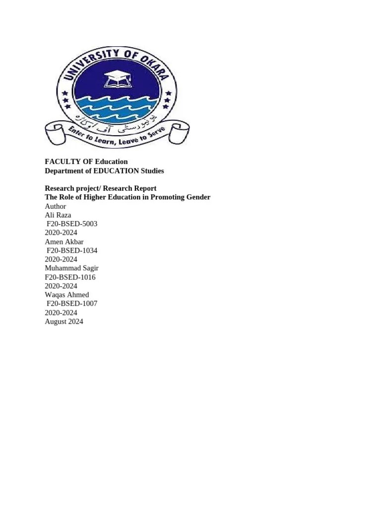 FACULTY OF Education | PDF