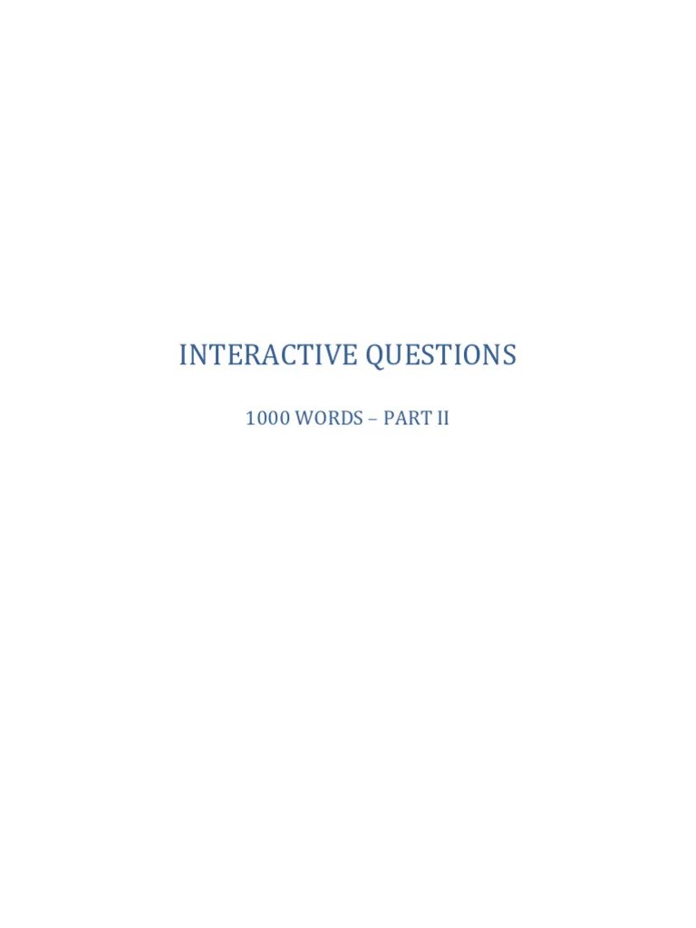 Scripts And Questions Part 2 | PDF