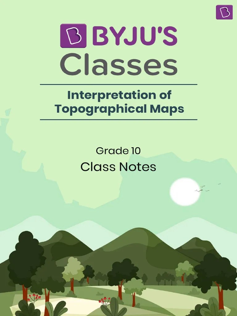 Interpretation Of Topographical Maps - Notes | PDF