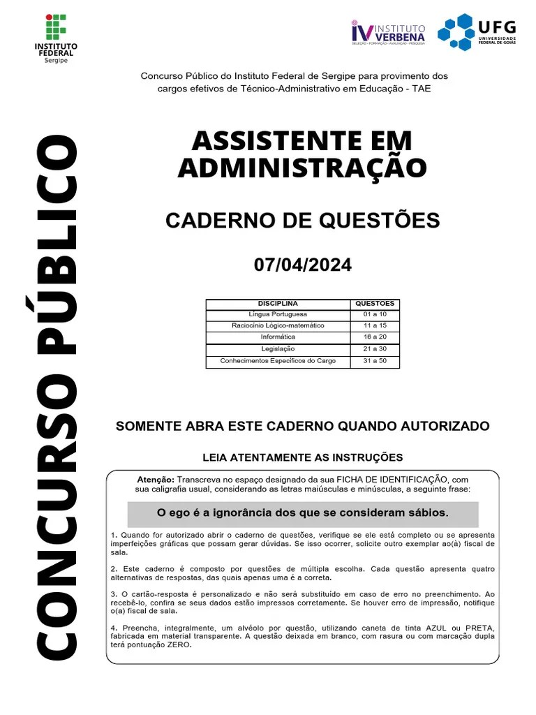 Assistente Em Administracao | PDF