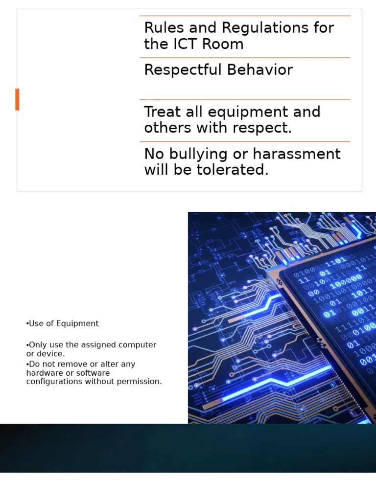 Ict Laboratory Rules And Regulations | PDF