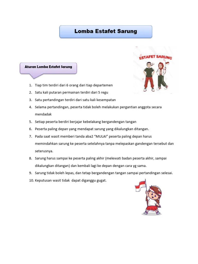 Aturan Dan Tata Tertib Lomba Estafet Kardus 1 Pdf - Amazing Nature Wallpaper - Desktop