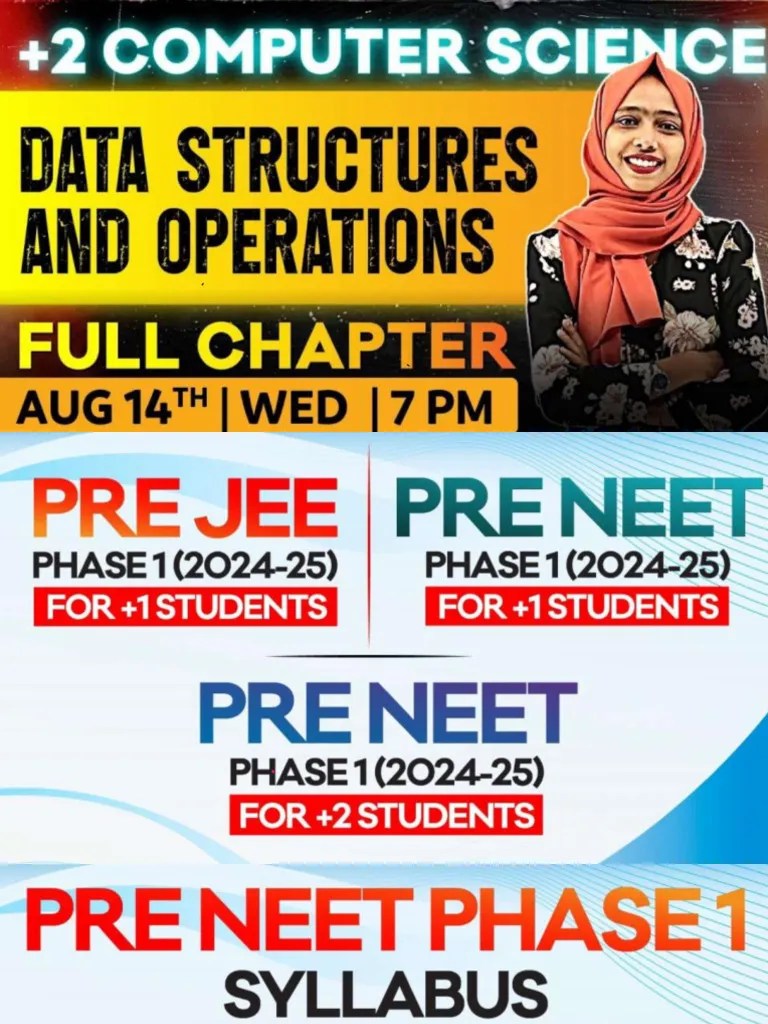 +2 COMPUTER SCIENCE - Data Structures And Operations Youtube Oneshot ...