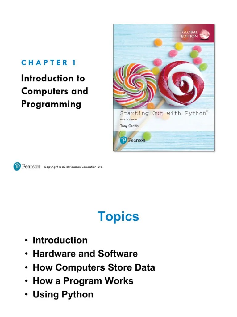 Gaddis Python 4e Chapter 01 PPT - Compatibility Mode | PDF