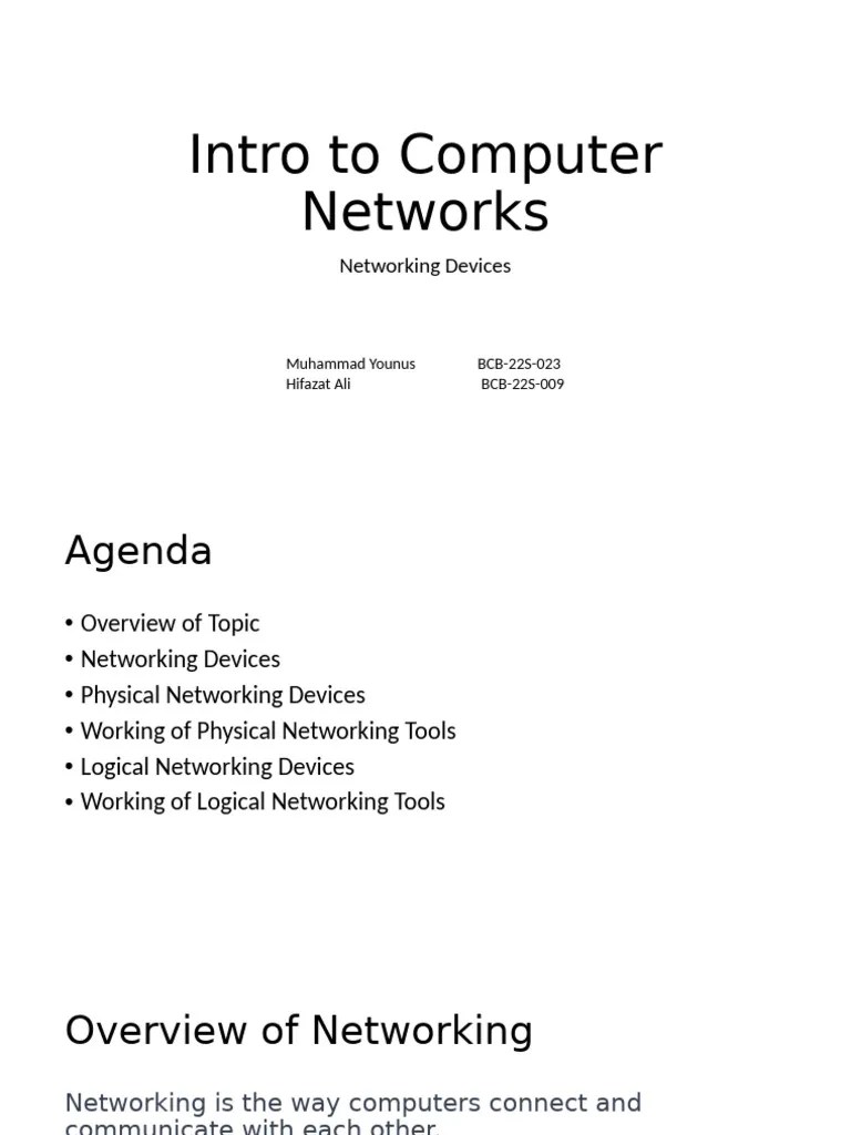 Intro To Computer Networks | PDF