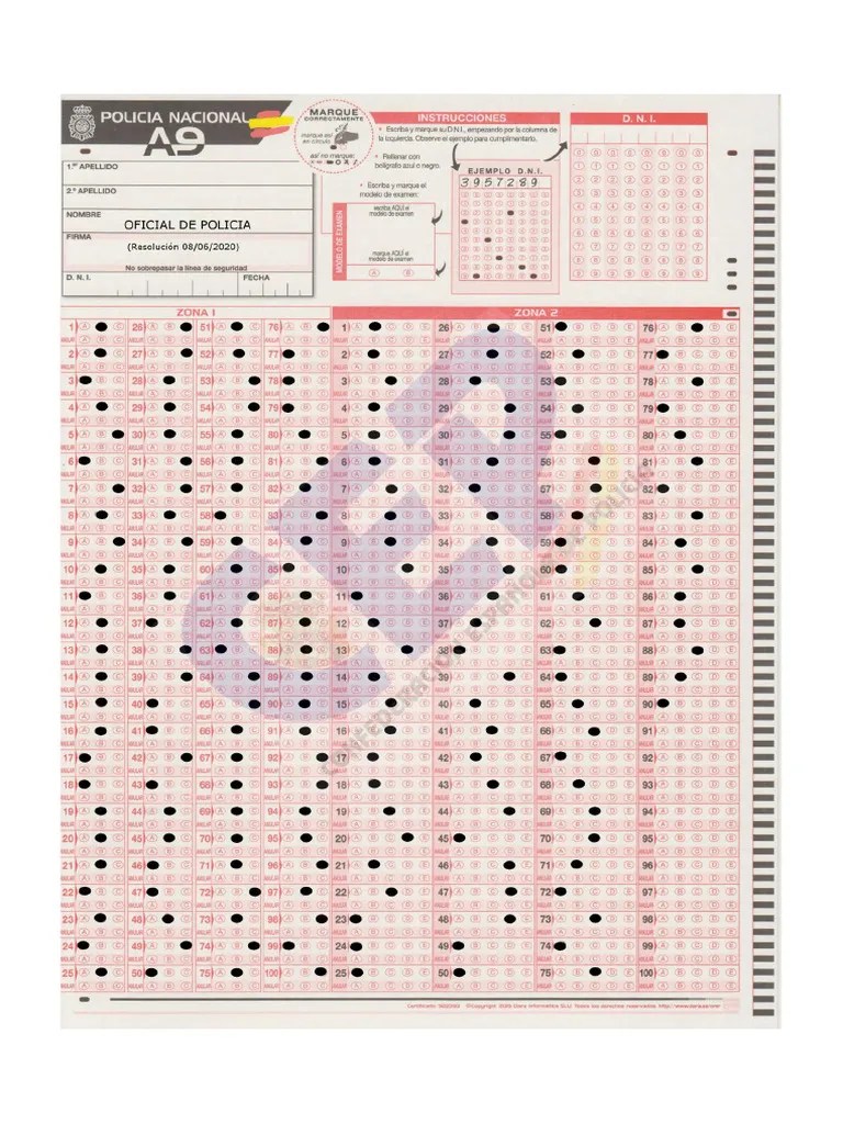 Plantilla Correccion Oficial 2021 | PDF