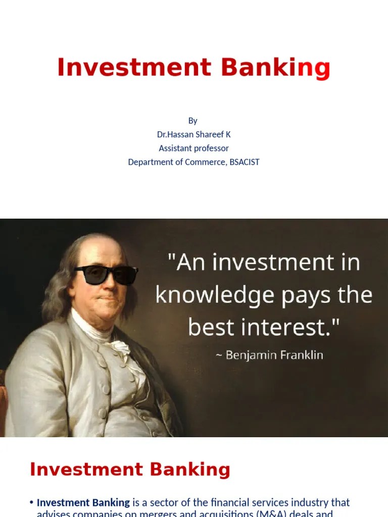 Investment Banking Pdf