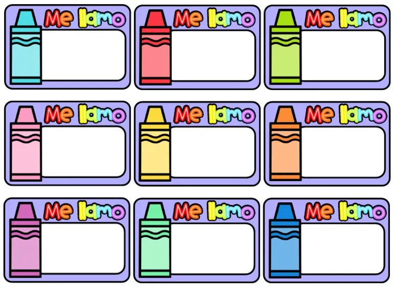 Gafetes Crayola | PDF