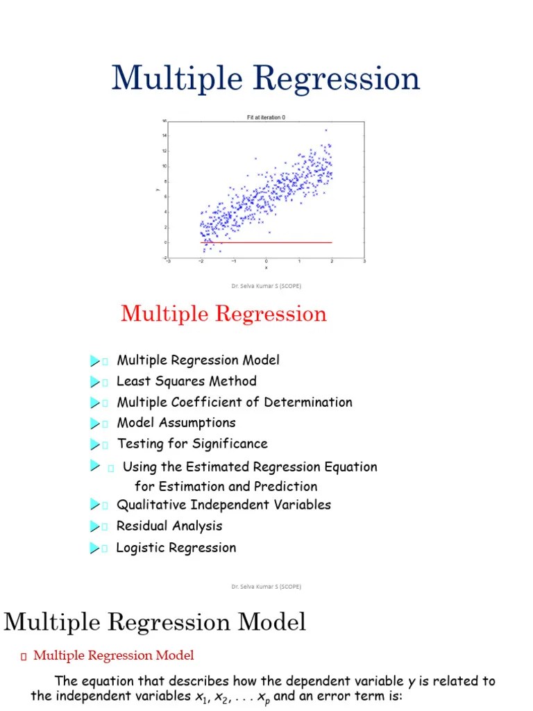 Multiple Regression | PDF