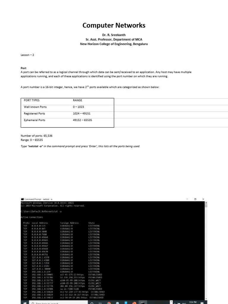Computer Network Notes Lesson 2 | PDF