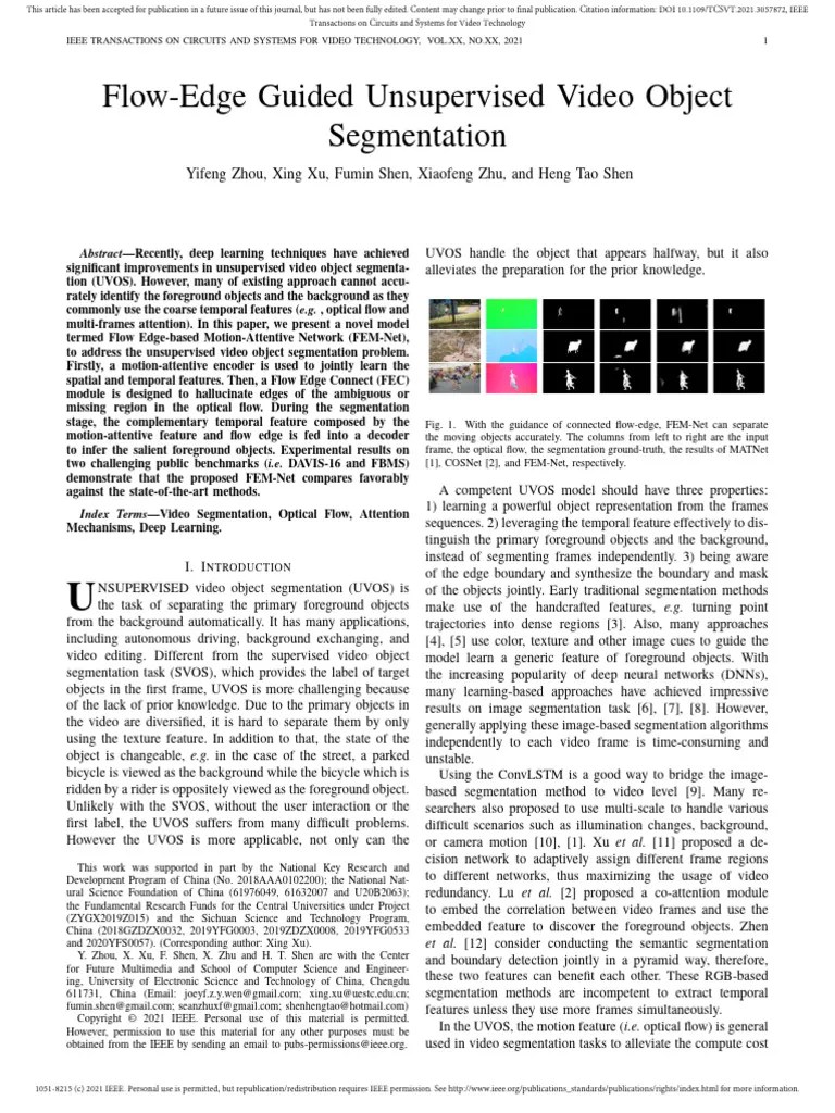 Flow-Edge Guided Unsupervised Video Object Segmentation | PDF | Image Segmentation | Art
