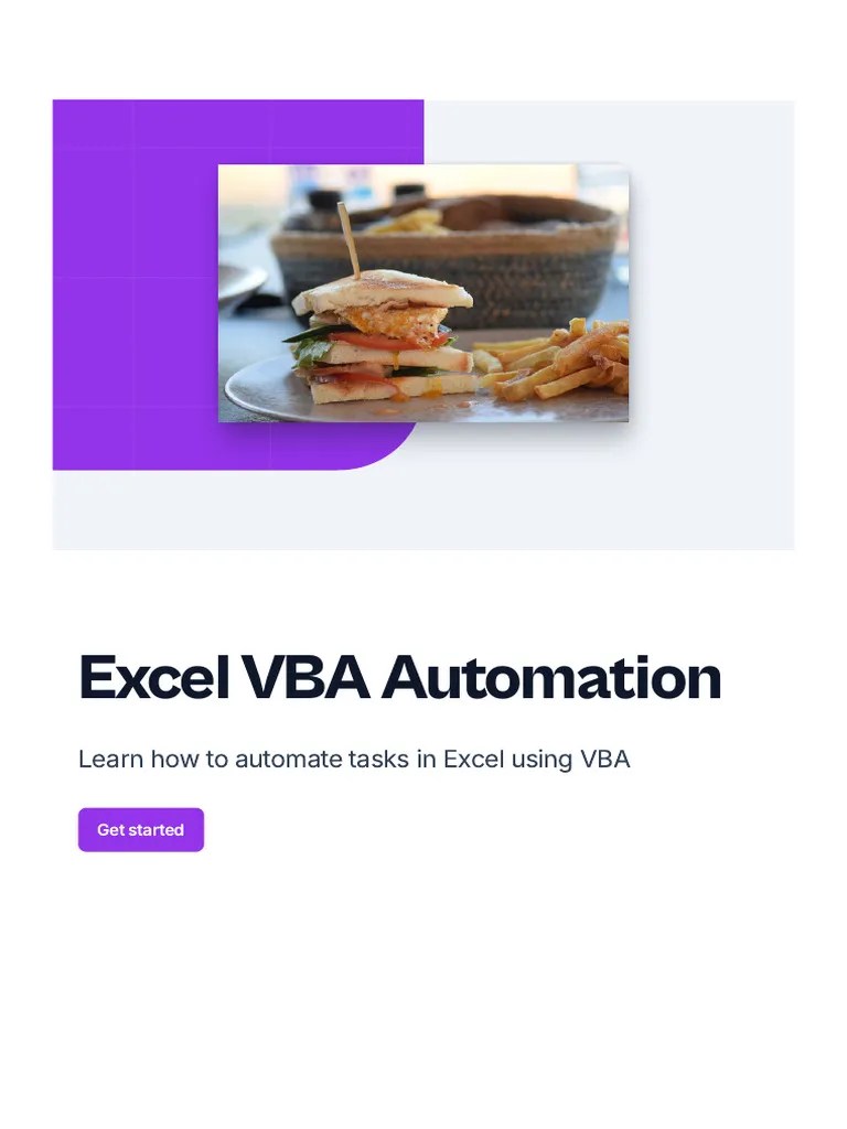 Excel Vba Automation | PDF