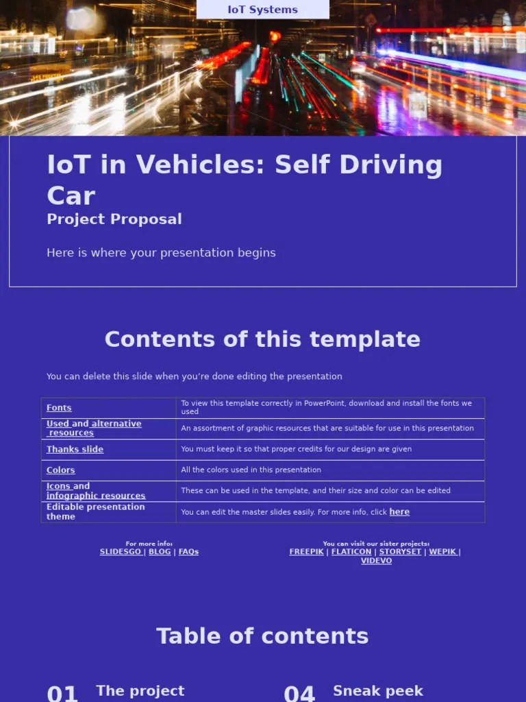 ADAPTADA IoT In Vehicles - Self Driving Car Project Proposal By ...