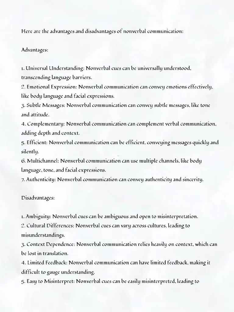 Nonverbal Communication | PDF