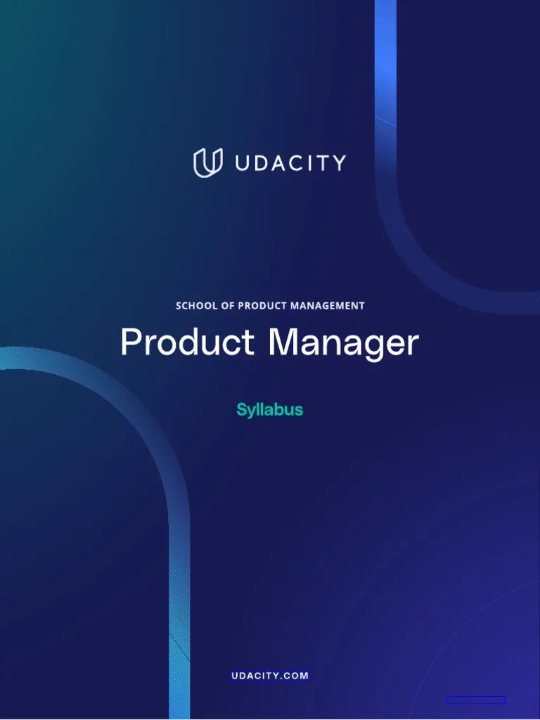 Product Manager Nanodegree Program - Syllabus | PDF