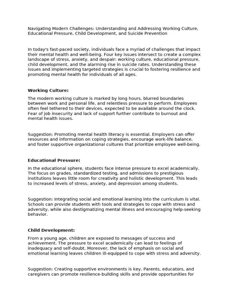 Navigating Modern Challenges | PDF