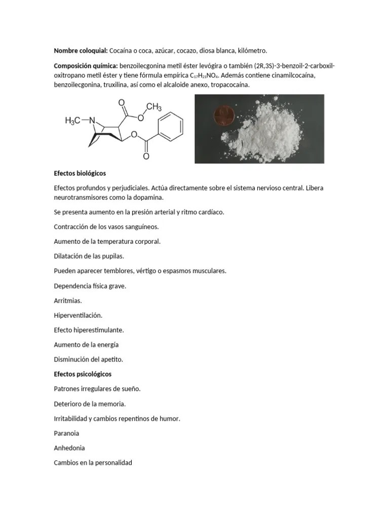 Cocaína | PDF | Cocaína