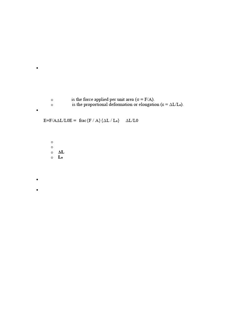 Youngs Modulus | PDF