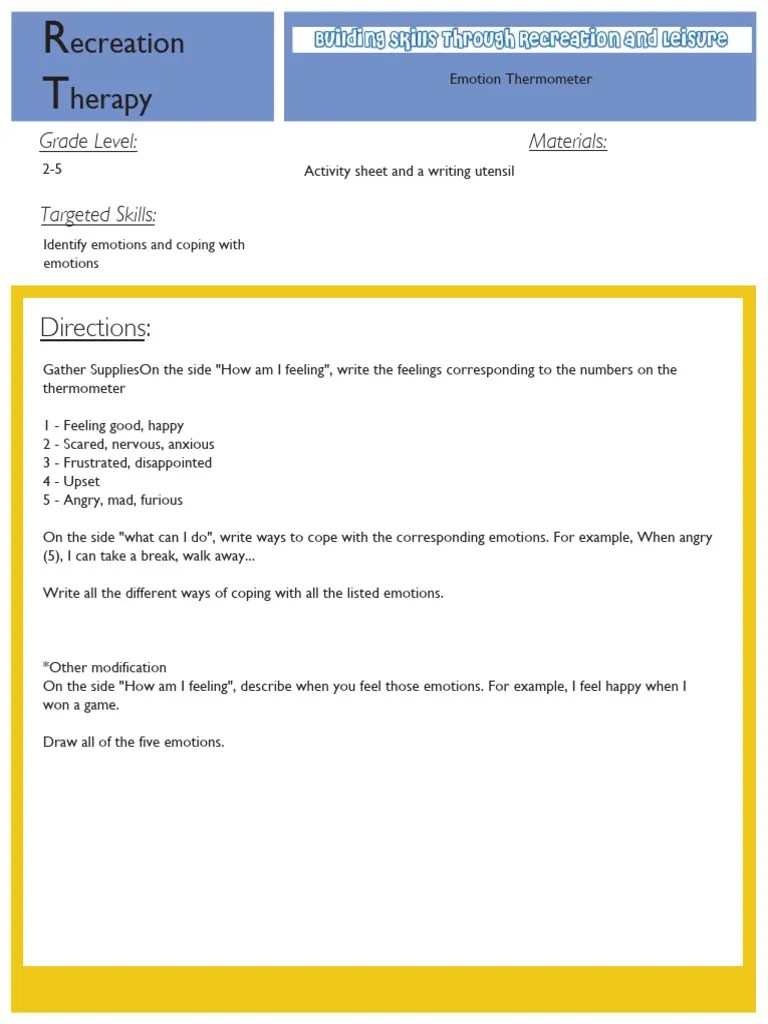 04.29 Navigating Emotions Activities | PDF