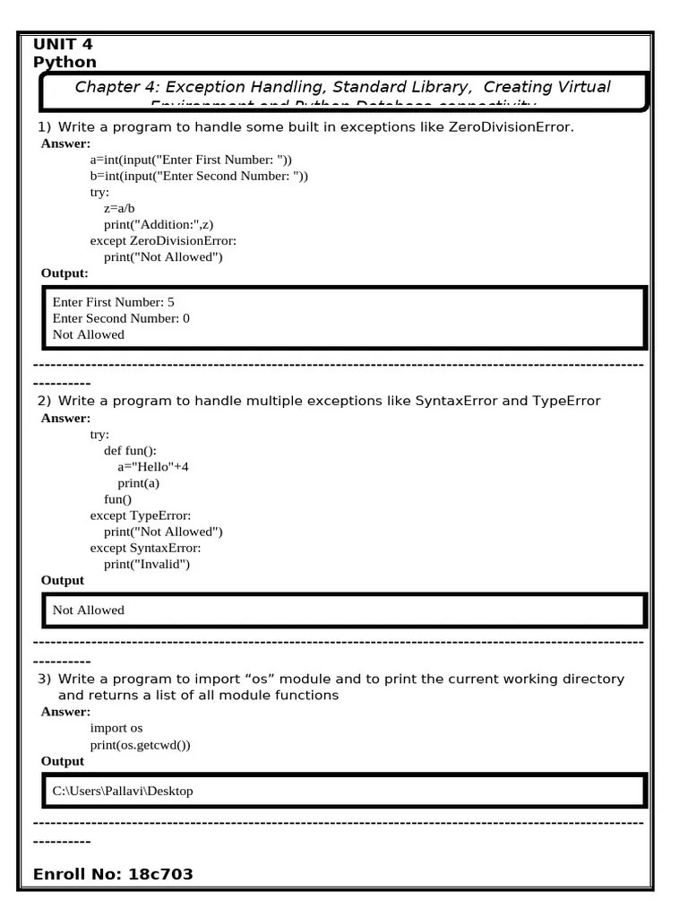 Python Chapter 4 | PDF