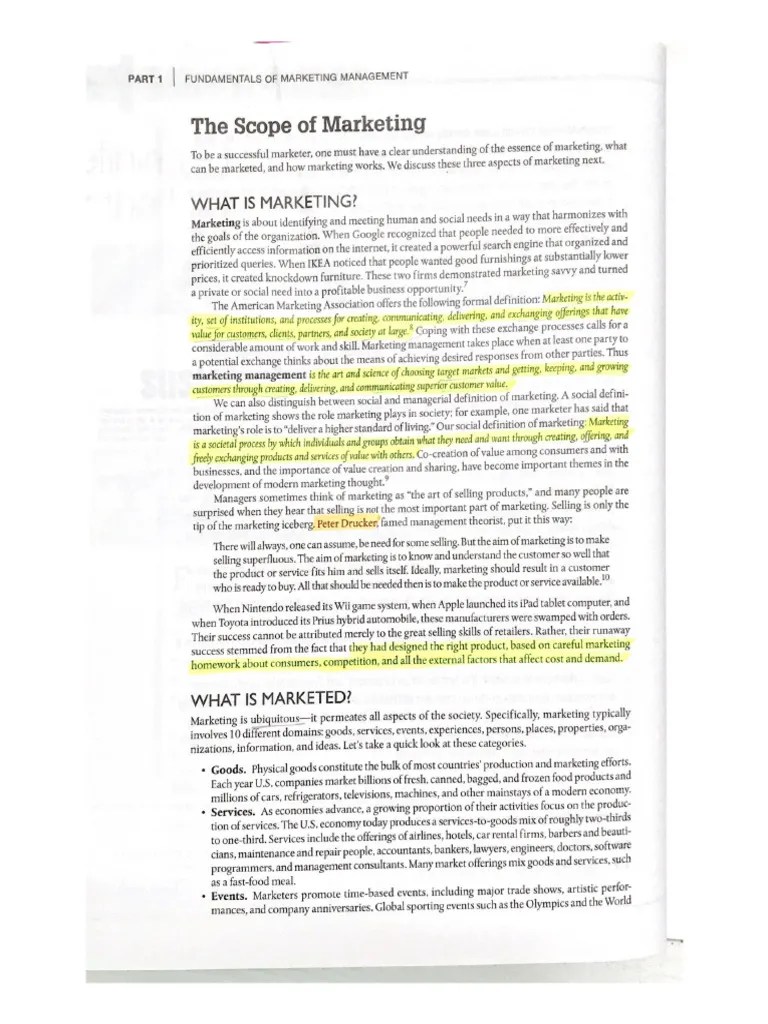 FUNDAMENTALS OF MARKETING MANAGEMENT | PDF