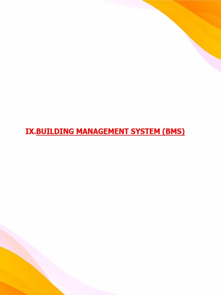 9-Building Management System (BMS) | PDF