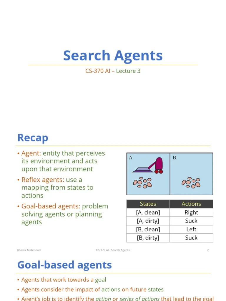 Lec03 - Search Agents | PDF
