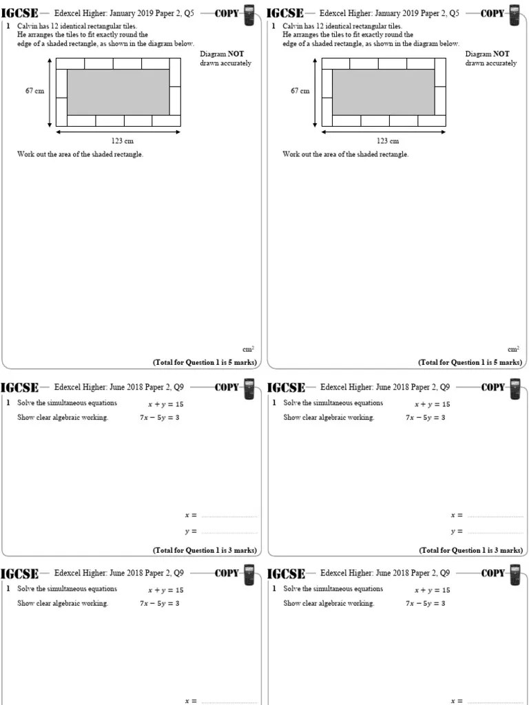 14.1 Simultaneous Linear Equations | PDF
