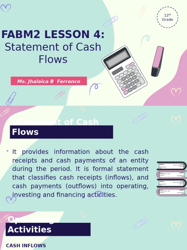 Lesson 4 Statement Of Cash Flows | PDF