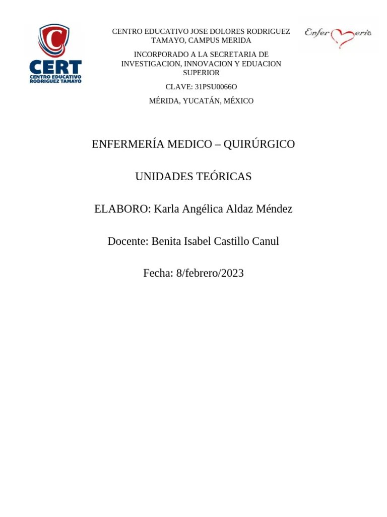 Enfermeria Medico Quirurgico | PDF