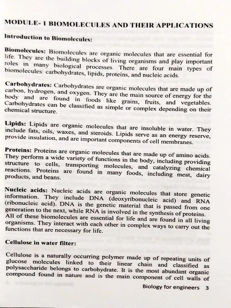 Bio Module 1 Pdf