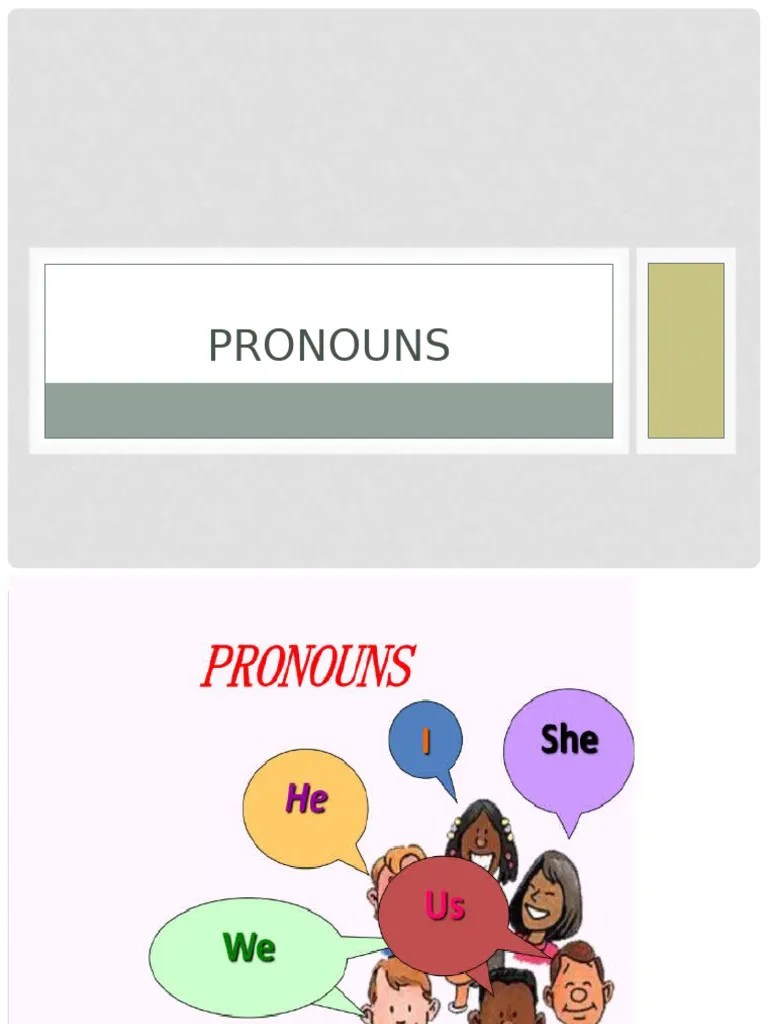 Pronouns | PDF