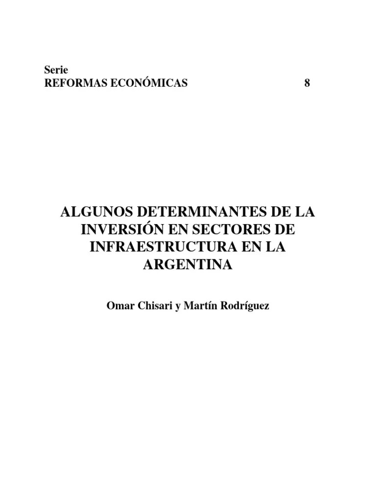 Algunos Determinantes De La Inversion En | PDF