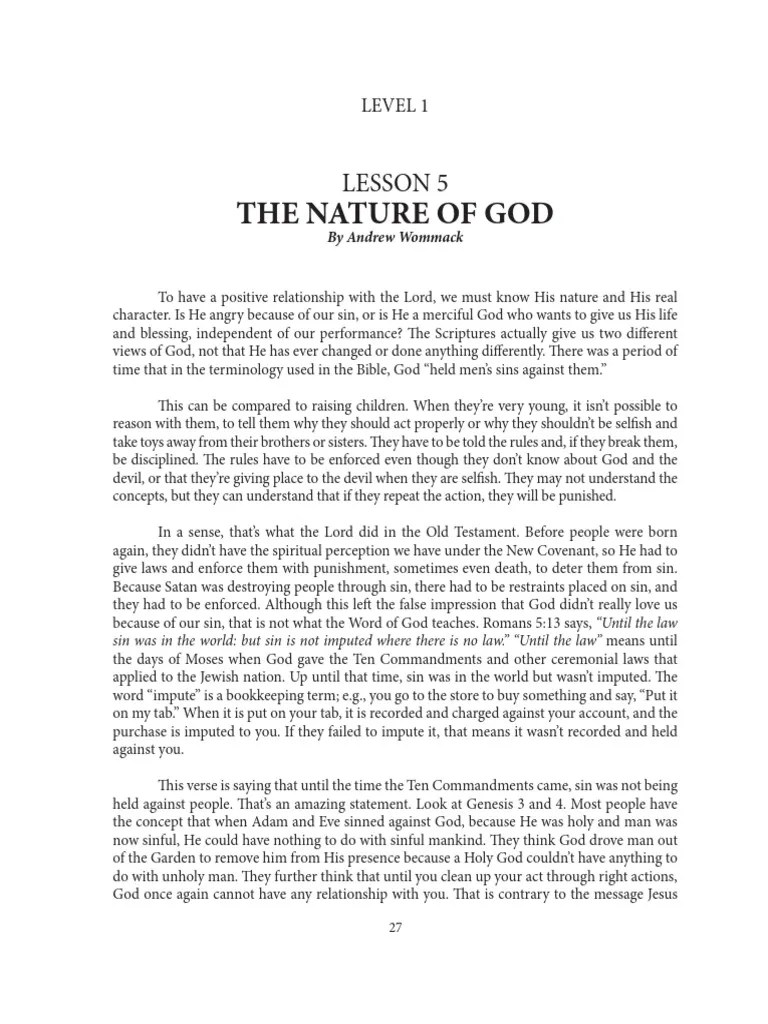 Discipleship Evangelism Study Guide Language English Level 1 Lesson 5 | PDF